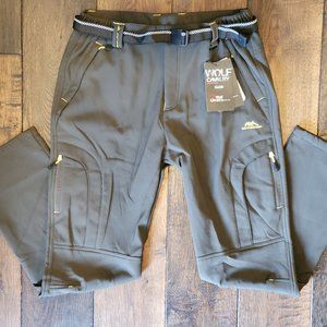 NWT Outdoor Softshell Pants, Green 32"x 30"